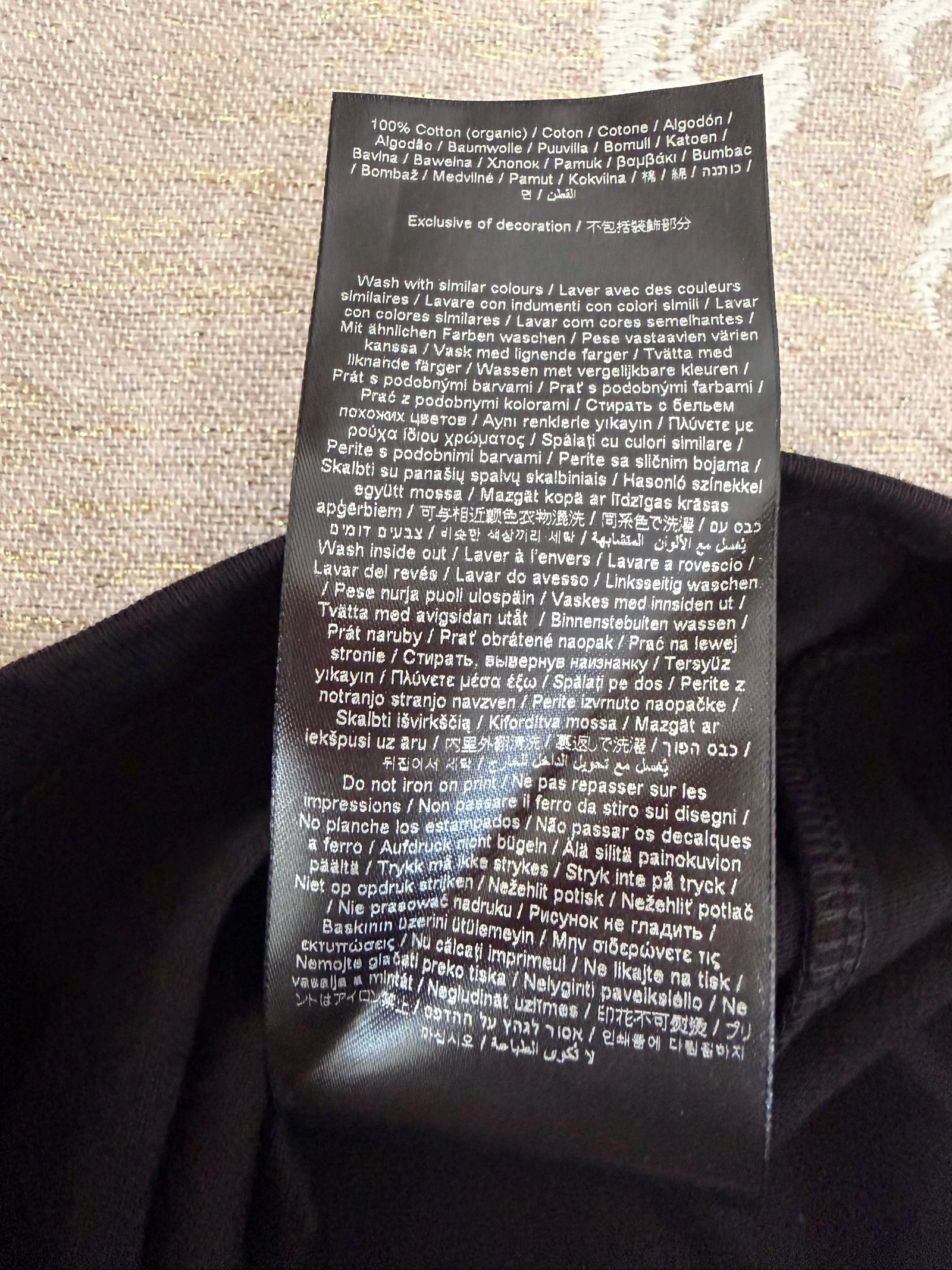 Karl Lagerfeld authentic 100% organic cotton T-Shirt size S black – photo 9